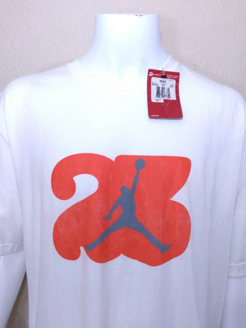 AIR JORDAN T Shirt XXL 23 JUMPMAN Graphic Tee 2XL White ORANGE Grey RETRO Nike